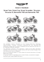 Triumph Bonneville T100 T120 - Owners Handbook EN 2016 